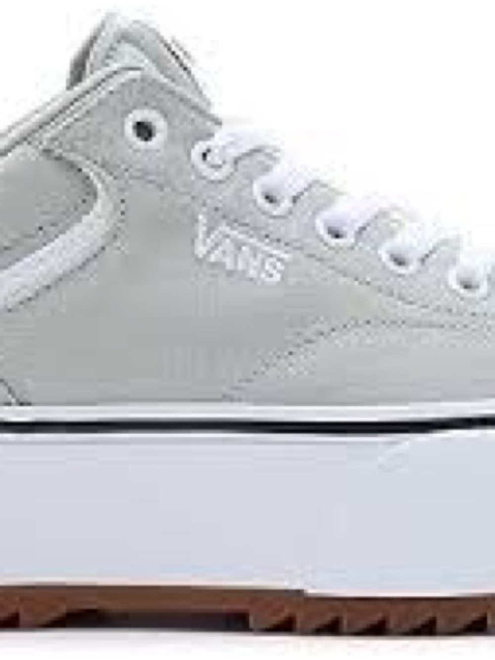 NWOT Vans Light Sage Platform Sneakers with White Midsole - Picture 2 of 8